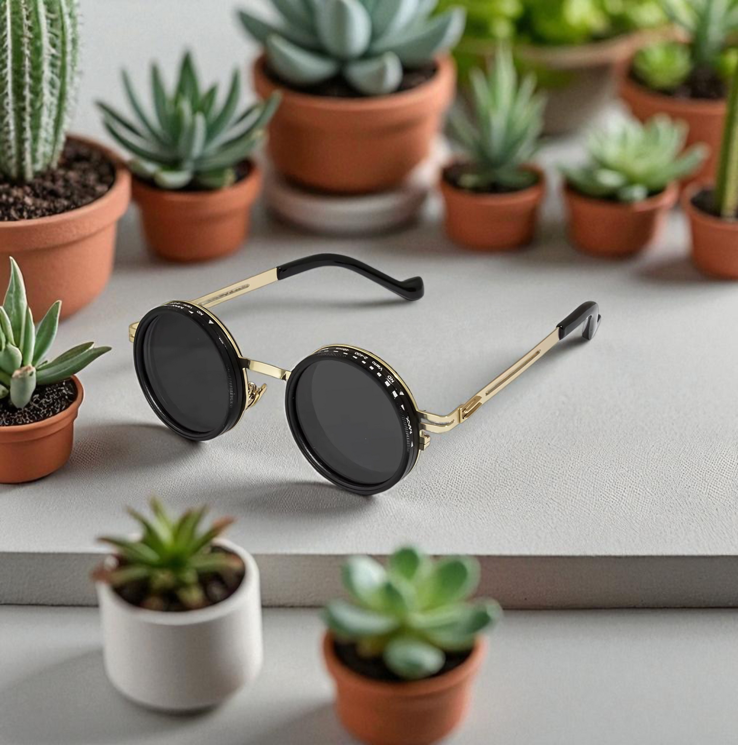 ZeyraVision ND9 – Lentes de Sol con Filtro Ajustable, Alta Definición y Diseño Vintage