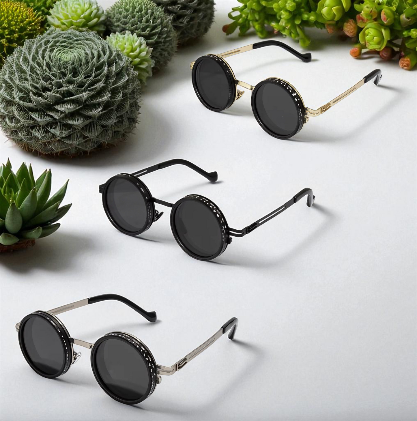 ZeyraVision ND9 – Lentes de Sol con Filtro Ajustable, Alta Definición y Diseño Vintage